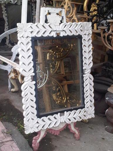 wooden mirror CodeWM100A size 100x70cm